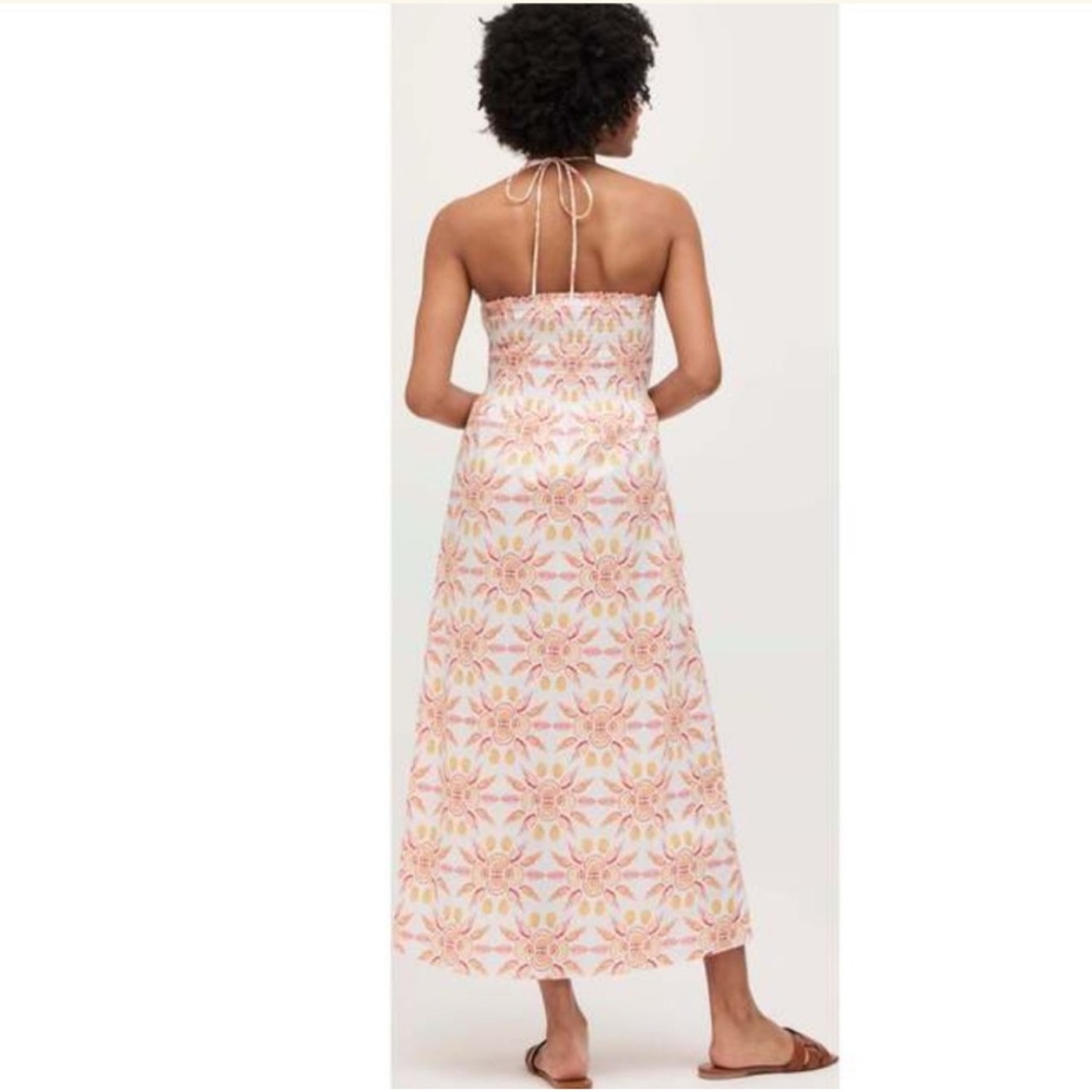 Hill House Orange Shell Mosaic Cotton Lucy Nap Dress- S - Picture 2 of 7